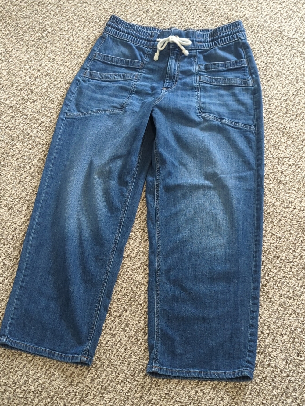Sonoma Wide Leg Tie Waist Jeans